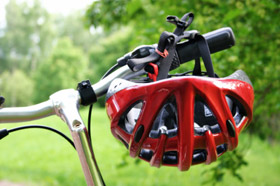 Bicycle and Helmet for Safety